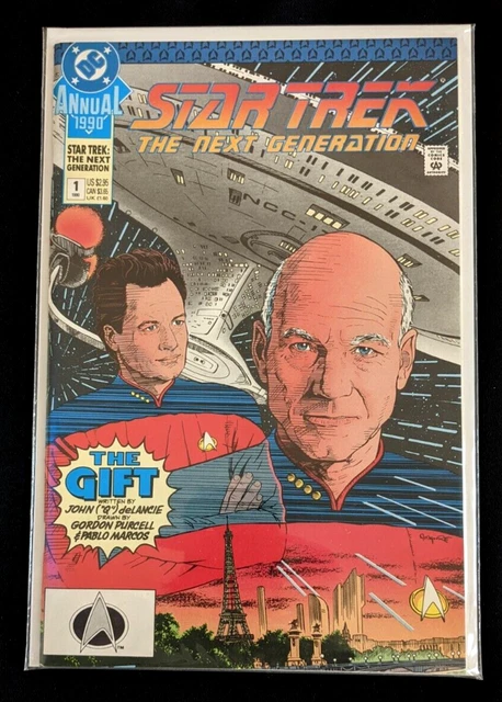 Star Trek: The Next Generation Annual #1 (DC 1990) NM 9.0 written by "Q."