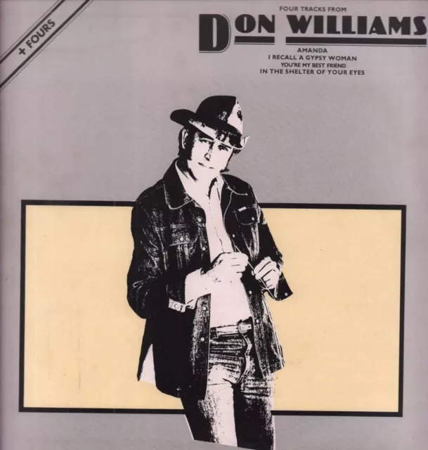 Don Williams Four Tracks From 12" vinyl UK Abc 1977 in pic sleeve ABE12014