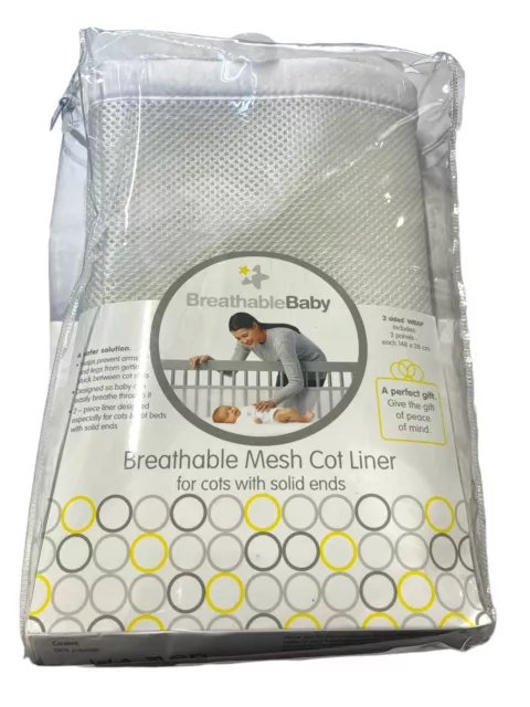 BreathableBaby - Breathable Mesh Cot Liner - Only One - Not 2 In Pack