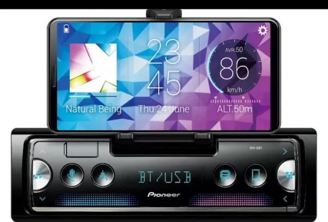 Pioneer SPH-10BT Bluetooth Media Car Stereo 1 DIN Android iPhone Dock AM FM USB