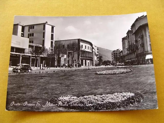 (FG.RR108) PRATO - PIAZZA SAN MARCO e VIALE VITTORIO VENETO animata auto (vg) S.