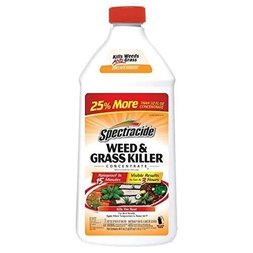 Weed And Grass Killer Concentrate 40 Ounces, Use On Patios, Walkways