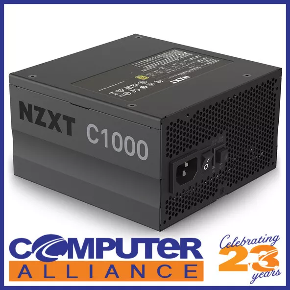 1000 Watt NZXT C1000 80 Plus Gold Modular Power Supply PA-0G1BB-AU