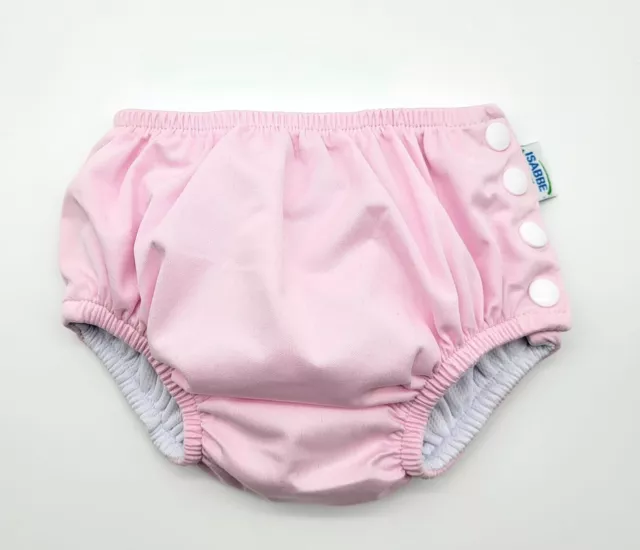 Pañal de natación reutilizable Para bebé y niños talla L 18-24 mesetas rosado