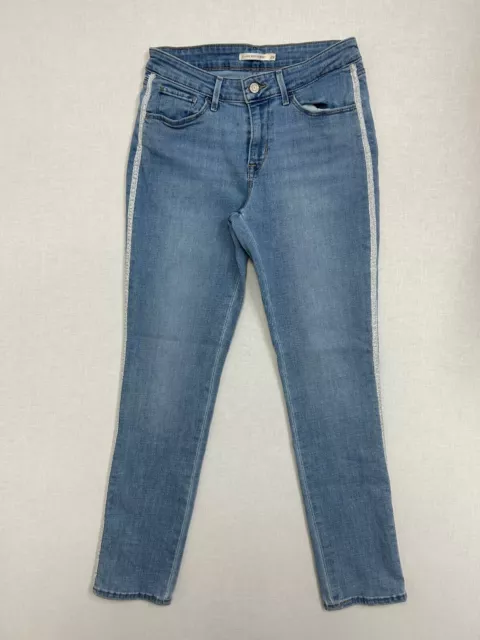 Levi's classic mid rise skinny jeans size 29 women mid wash mid rise denim