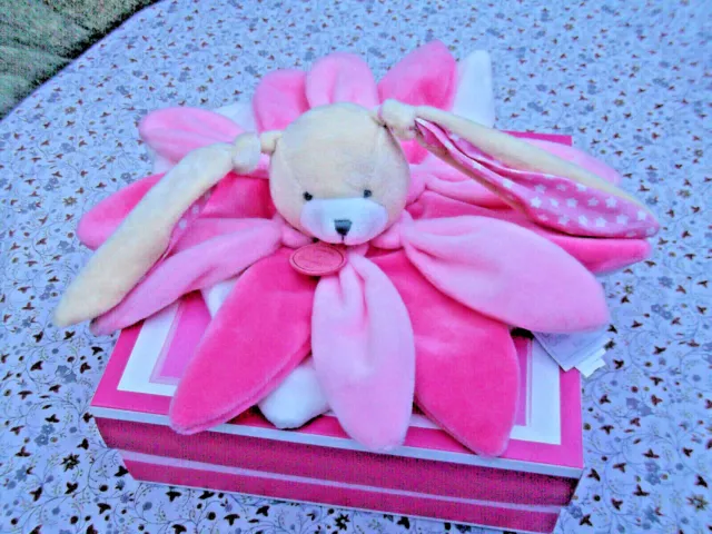 🦋 Doudou & Compagnie Lapin Le Collector Rose Petale Etoile 30Cm Neuf En Boite