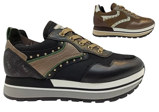Chaussures pour Femmes Nero Giardini I116940D Et Baskets Platform Casual Cuir