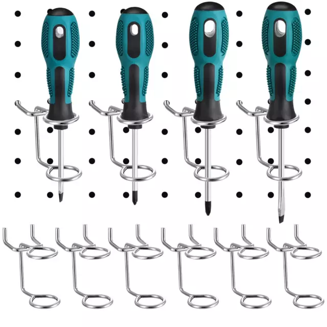 12 Pieces Screwdriver Organizer Tool Holders Multi-Tool Holder Double-Ring To...