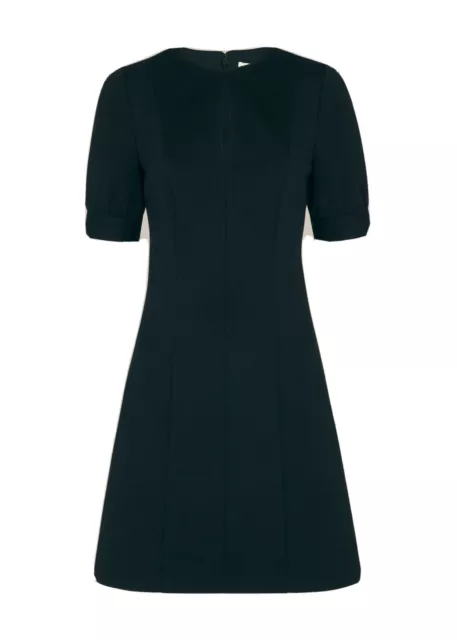 Whistles Black Jersey Dress UK 8 Ponte Puff Sleeve Mini LBD BNWT RRP 99 Classic