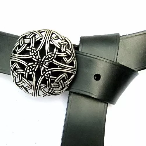 LARP Gürtel Buckle Schnalle Kelten lang Mittelalter Ledergürtel Langgürtel Leder