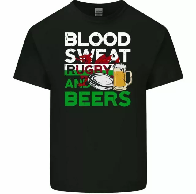 T-shirt rugby gallese da uomo divertente Union League birra 6 nazioni coppa del mondo maglia gallese