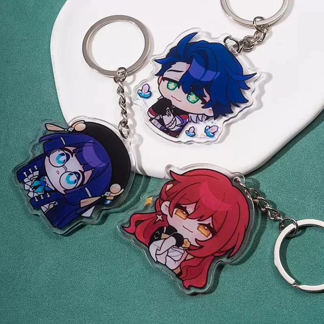 Cosplayer Introduction Character Keychain GAME HONKAI STAR Rail Asta Kafka Cosplay Acrylic Keychain Keyring Bag ...