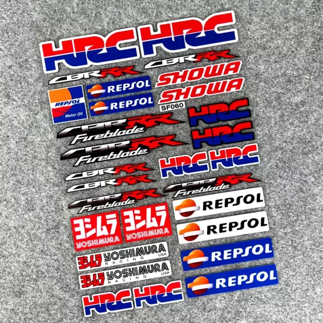 HRC Repsol Sticker Decal Kit Waterproof For Honda CBR 1000RR 600RR 500R 250R