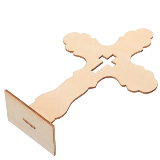 10 Pcs Cross Ornament Church Prayer Wooden Bedroom Decore Decorations