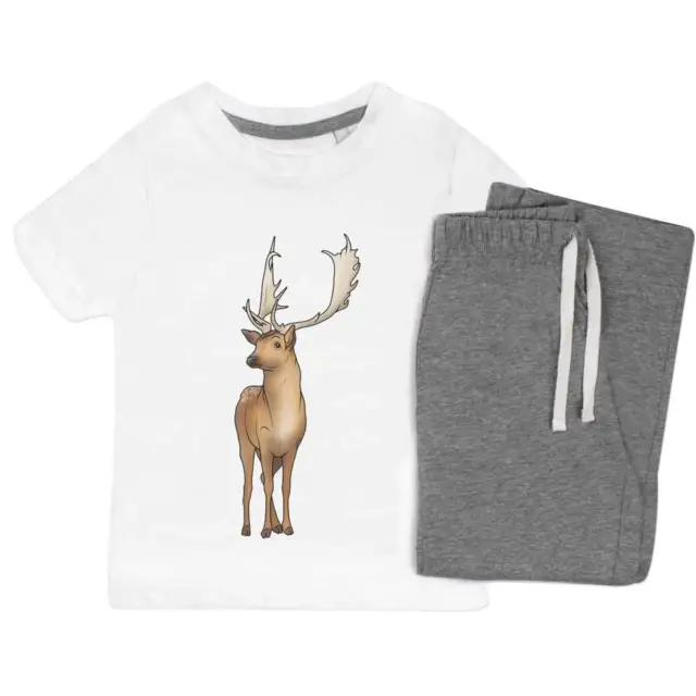 'Fallow Deer' Kids Nightwear / Pyjama Set (KP034575)