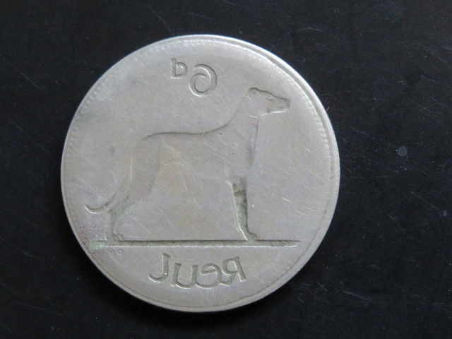 Ireland. c1952 Sixpence - Full reverse Brockage.. VF - Trace Lustre Ireland. c1952 Sixpence - Full reverse Brockage.. VF - Trace Lustre