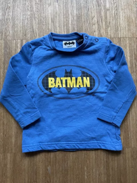 Batman Junge Sweatshirt Pullover blau schwarz Gr. 86/92