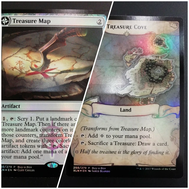 MTG TREASURE MAP - Mappa del tesoro 235/279 XLN FOIL PROMO ENG EUR 10 ...