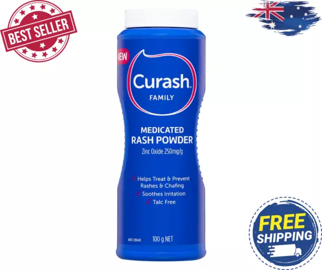 Curash Family Medicated Anti-Rash Powder Skin Care Rash Preventention 100g