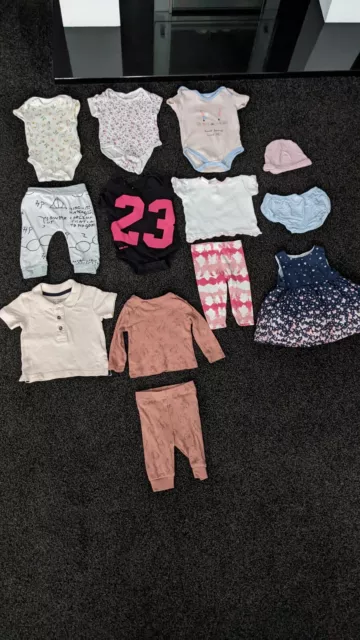 Baby Girl 0-3 Months Clothes Bundle Very Good Condition