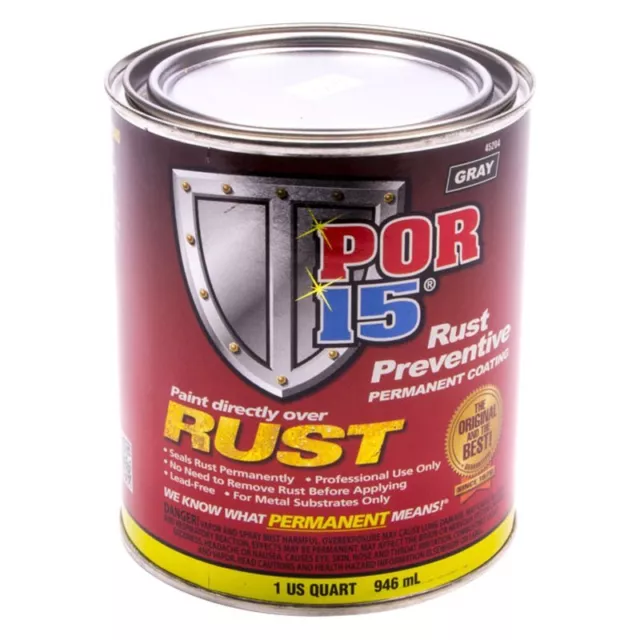 POR-15 45204 1 qt Gray Spray-On Rust Preventive Coating