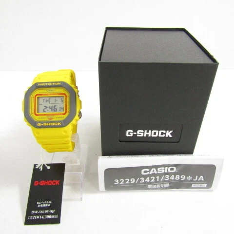 Unused CASIO Casio G SHOCK G Shock DW 5610Y 9JF Digital Watch 20 ATM Water Res