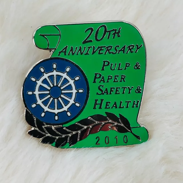 2010 Pulp & Paper Safety Association 20th Anniversary Enamel Lapel Pin