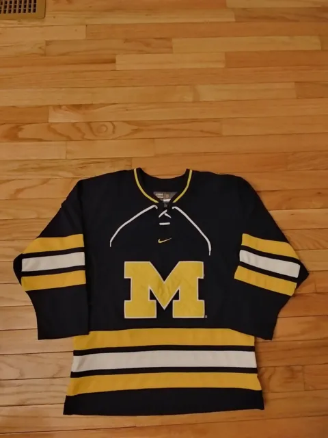 Michigan Wolverines NCAA Nike Bauer Youth Hockey Jersey Size S