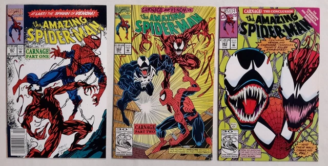 🔥Amazing Spider-Man #361 362 363*1992, Marvel*1St Full App. Of Carnage*Venom*