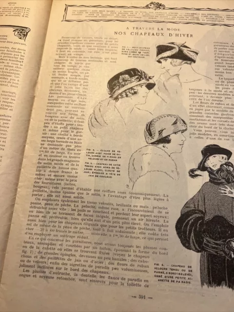La Mode Illustreé 1922 Revista de patrones antiguos Ilustración de damas... 2