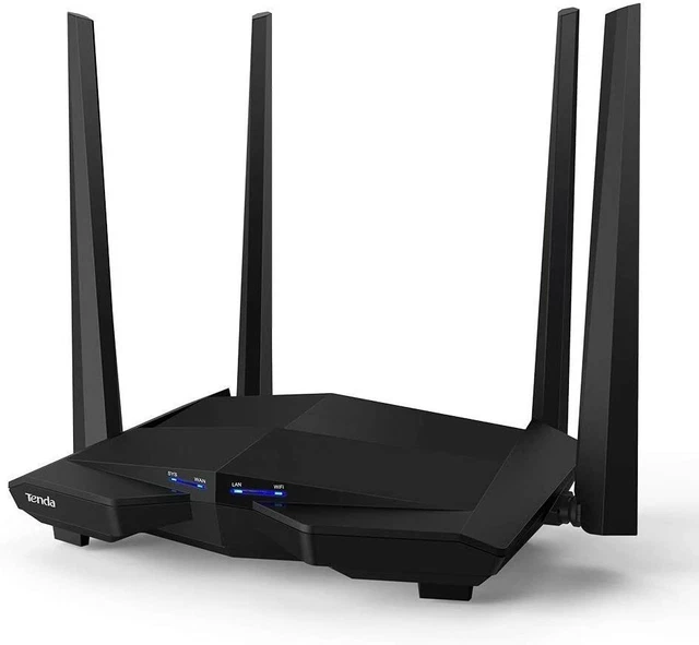 Tenda AC10 WLAN Router Dual-Band (2.4 GHz/5 GHz) Gigabit Ethernet Black
