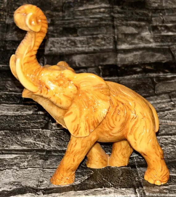 Elephant Resin  6.5 inches high, good clean condition, Rare / Gift / Christmas