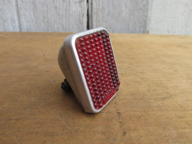 Bicycle Fender Light / Vintage Bike Tail Light / Retro Rear Light / Chrome LED
