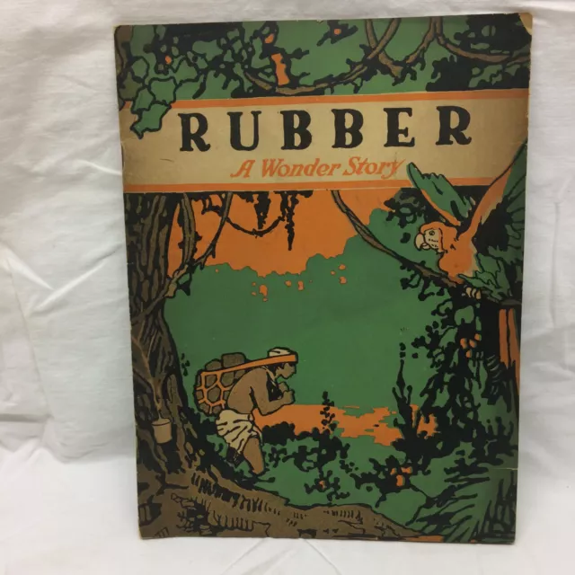 Vintage Book History Rubber A Wonder Story