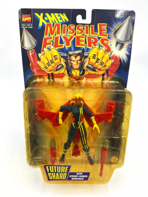 Vintage FUTURE SHARD MARVEL X-MEN MISSILE FLYERS TOY BIZ 1995 w/WINGPACK MIB