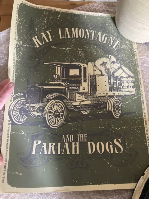 ray lamontagne and the pariah dogs poster ( From The God Willing LP )