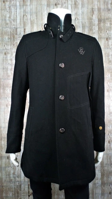 Manteau Imperméable Homme Blarney Woollen Mills – Bleu Marine – Taille L – Fabriqué En Irlande