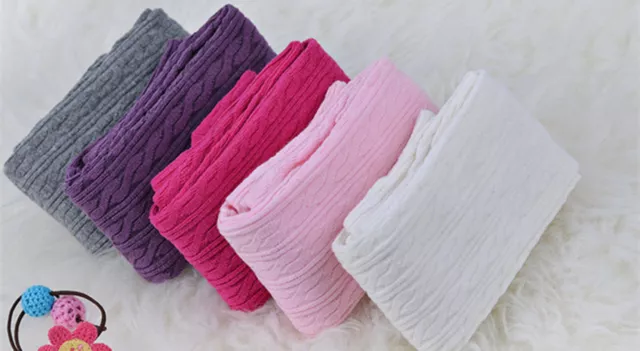 NEW Girls Baby Kids Cotton Mix Braided Warm Bottoms Tights Stockings 0-2YR 2