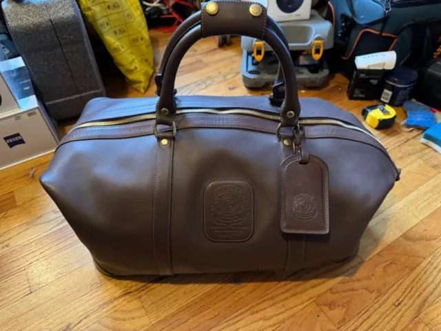 Ghurka Cavalier II No. 97 dark brown leather travel bag