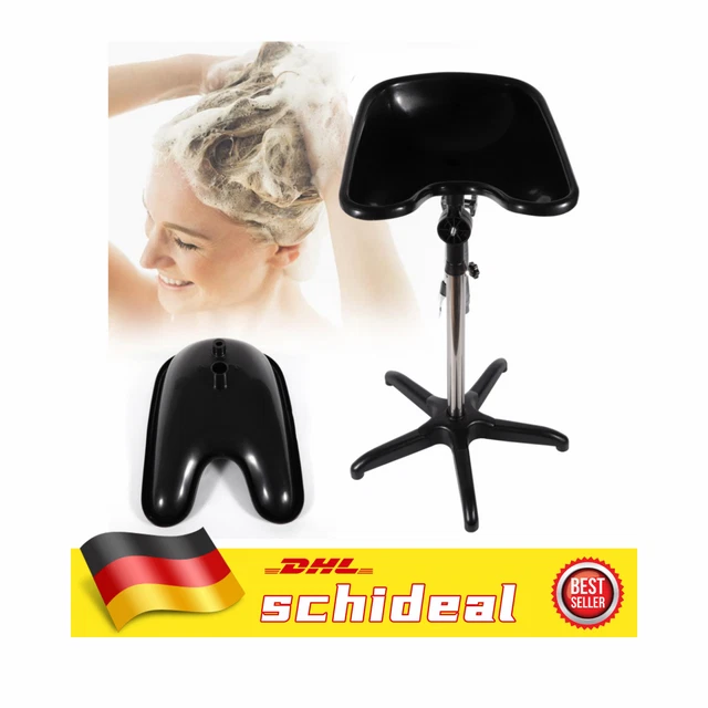 Tragbar Friseur Waschbecken Rückspülschüssel Höhenverstellbar Haarwaschbecken