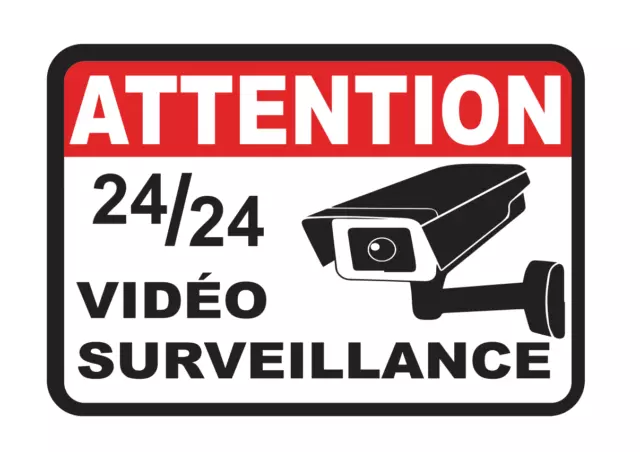 Autocollants vidéo surveillance, Dispositif Sous Vidéo