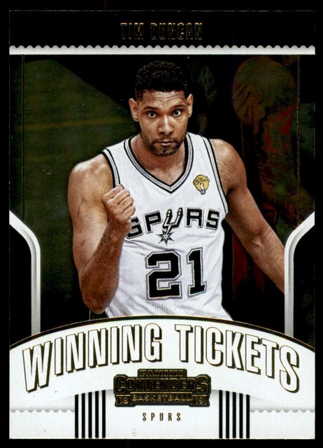 2018-19 Panini Contenders Winning Tickets #22 Tim Duncan