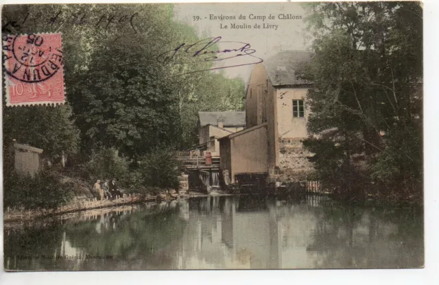 LIVRY SUR VESLE - Marne - CPA 51 - le Moulin - color card