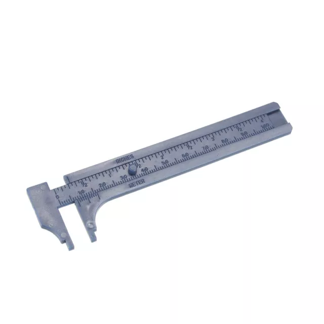 Calibro Corsoio 10cm Mini Metrica scale Doppia Righello Strumento Misurazione