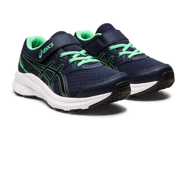 Asics Boys Jolt 3 PS Running Shoes Trainers Sneakers Navy Blue Sports Breathable