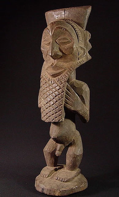 AA Art Africain statuette très ancienne Hemba Nigéria  belle patine 70 ans 53cm