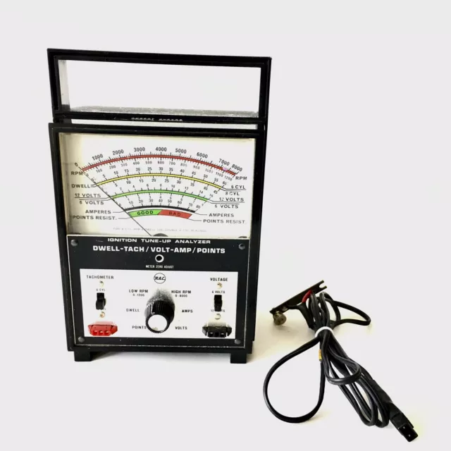 RAC Ignition Tune Up Analyzer Dwell-Tach-Volts-Amps-Points C118941 - Pls Read