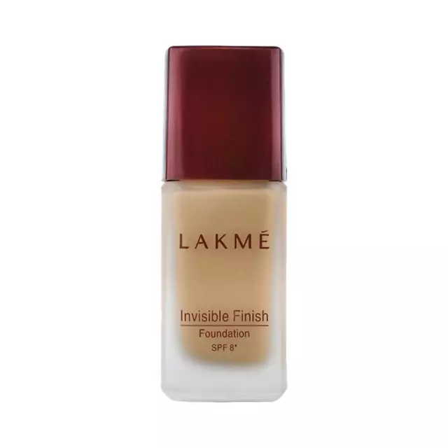 Lakme Invisible Finish Base de maquillaje líquida SPF 8, tono 02, 25 ml