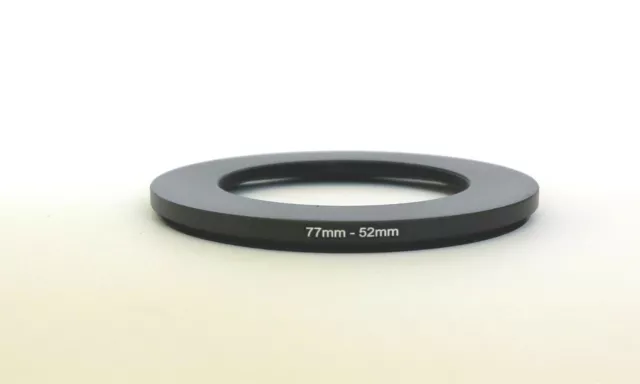 One Brand New 77mm to 52mm  77-52mm Metal Step-down Stepping Ring Filter Adapter