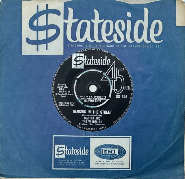 MARTHA AND THE VANDELLAS ‘Dancing In The Street/There He Is’ Stateside 45